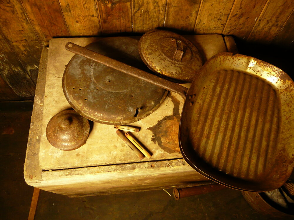 Artefacts in Galley, Scott's 'Terra Nova' hut 
