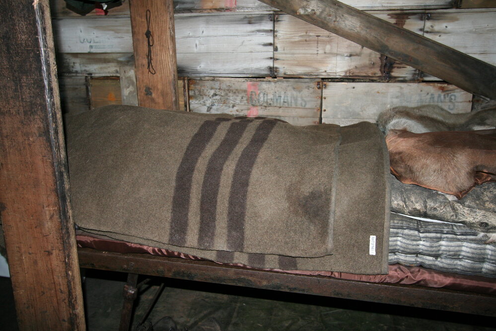 Blanket on Cherry-Garrard's bunk, Scott's 'Terra Nova' hut 