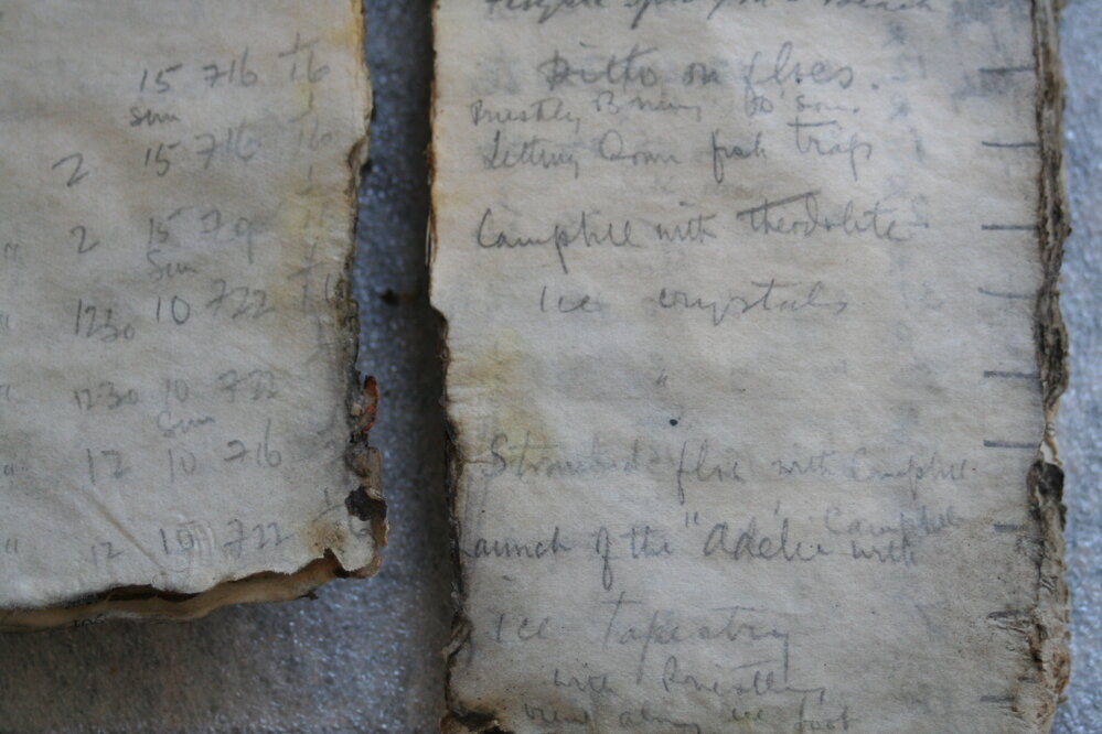 Levick journal found in melt water (006)