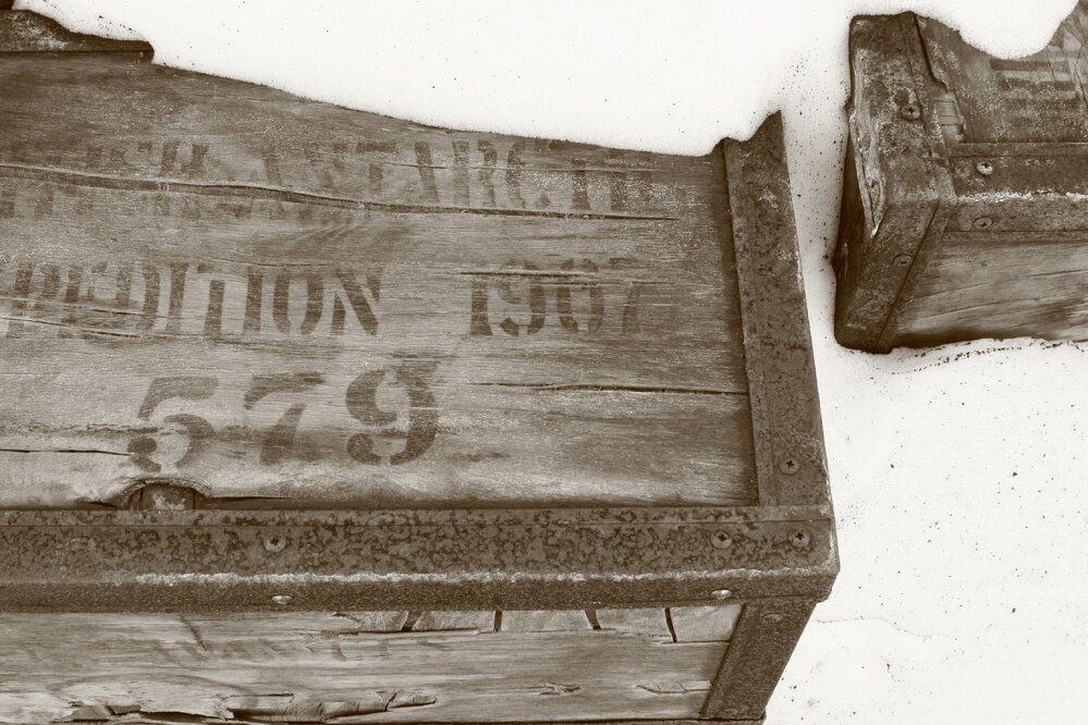 Venesta case in snow