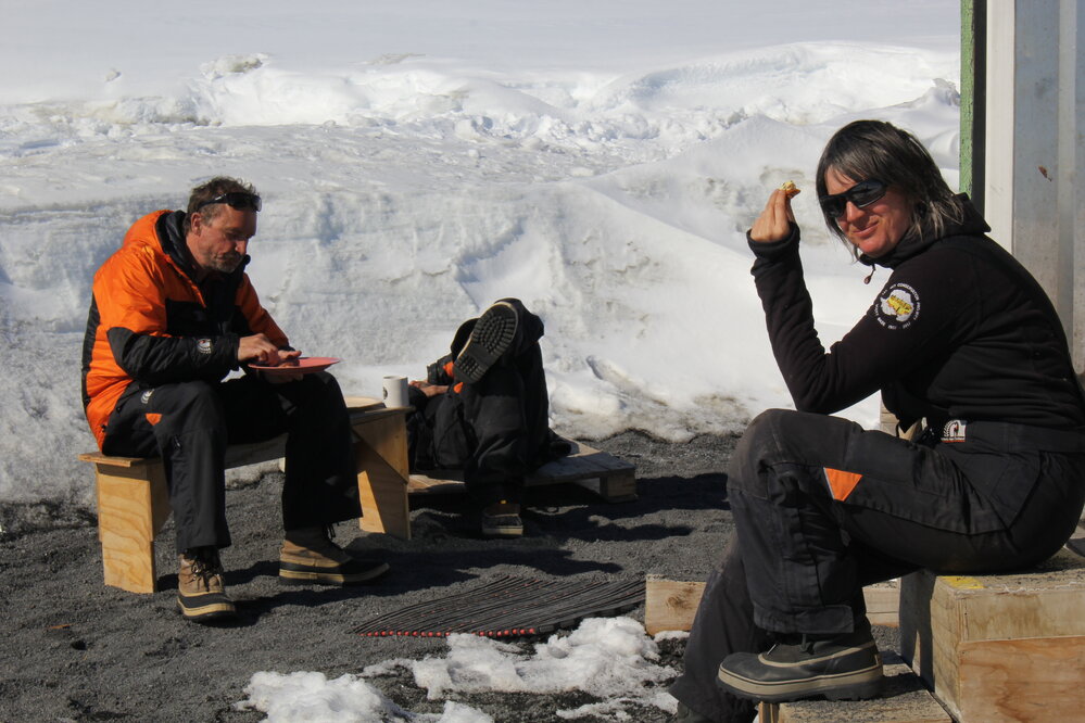 2018-19 AHT team at the Cape Evans field camp