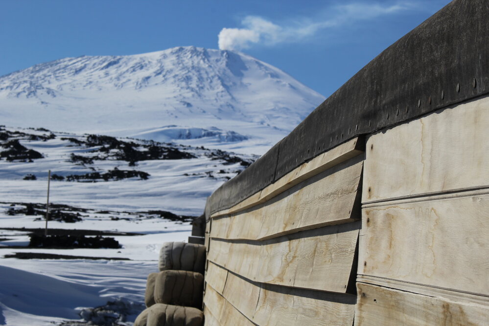 2018-19 Mount Erebus from Scott's 'Terra Nova' hut, Cape Evans (004)