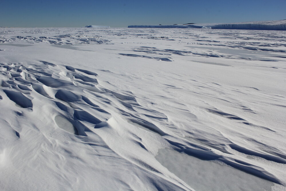 2018-19 Sastrugi formations on the sea ice, Cape Evans (002)