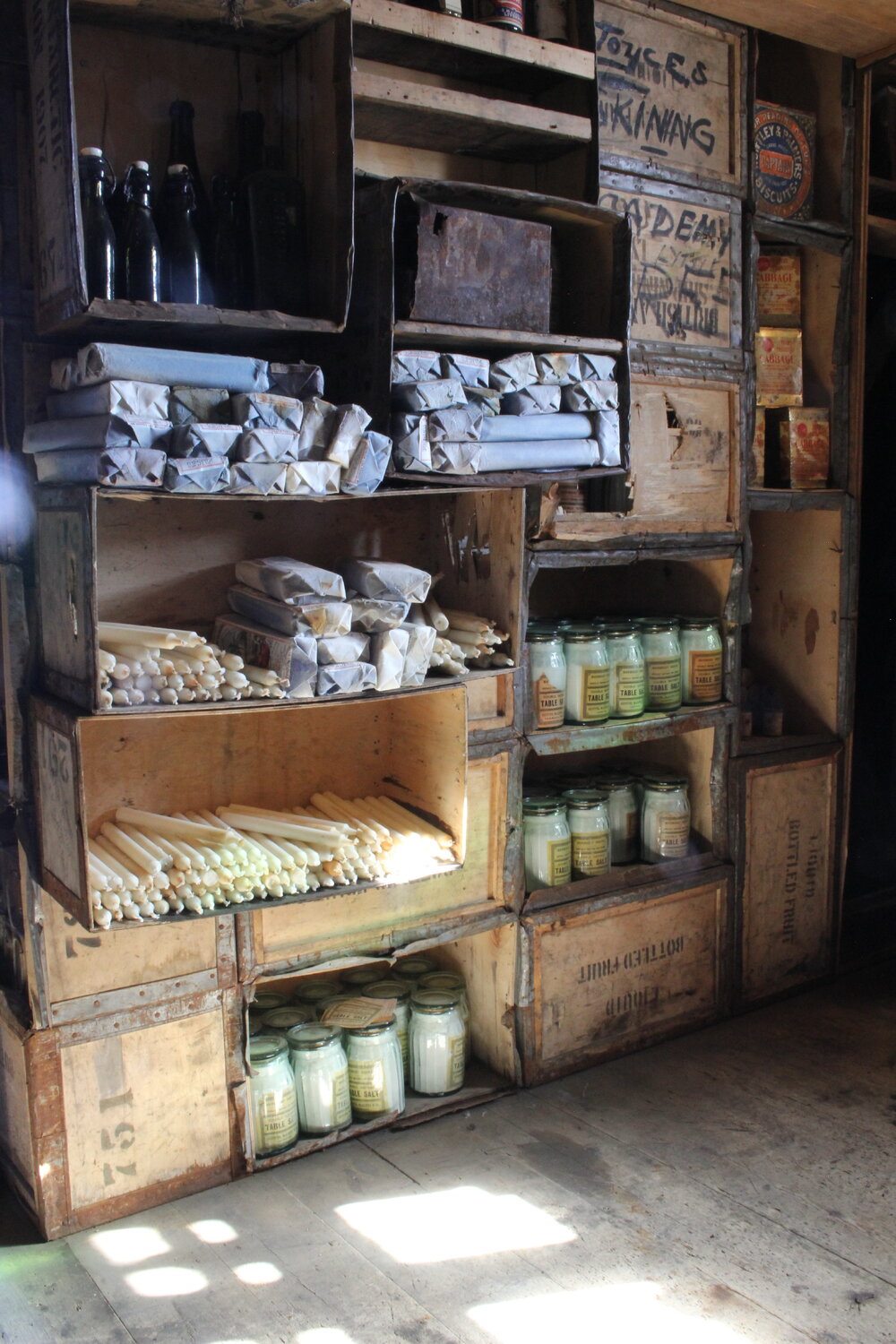 2018-19 Candles inside Shackleton's 'Nimrod' hut, Cape Royds