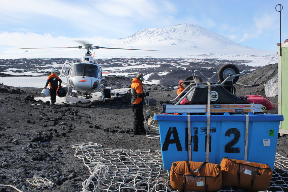 2018-19 Equipment packed for helicopter uplift (003)