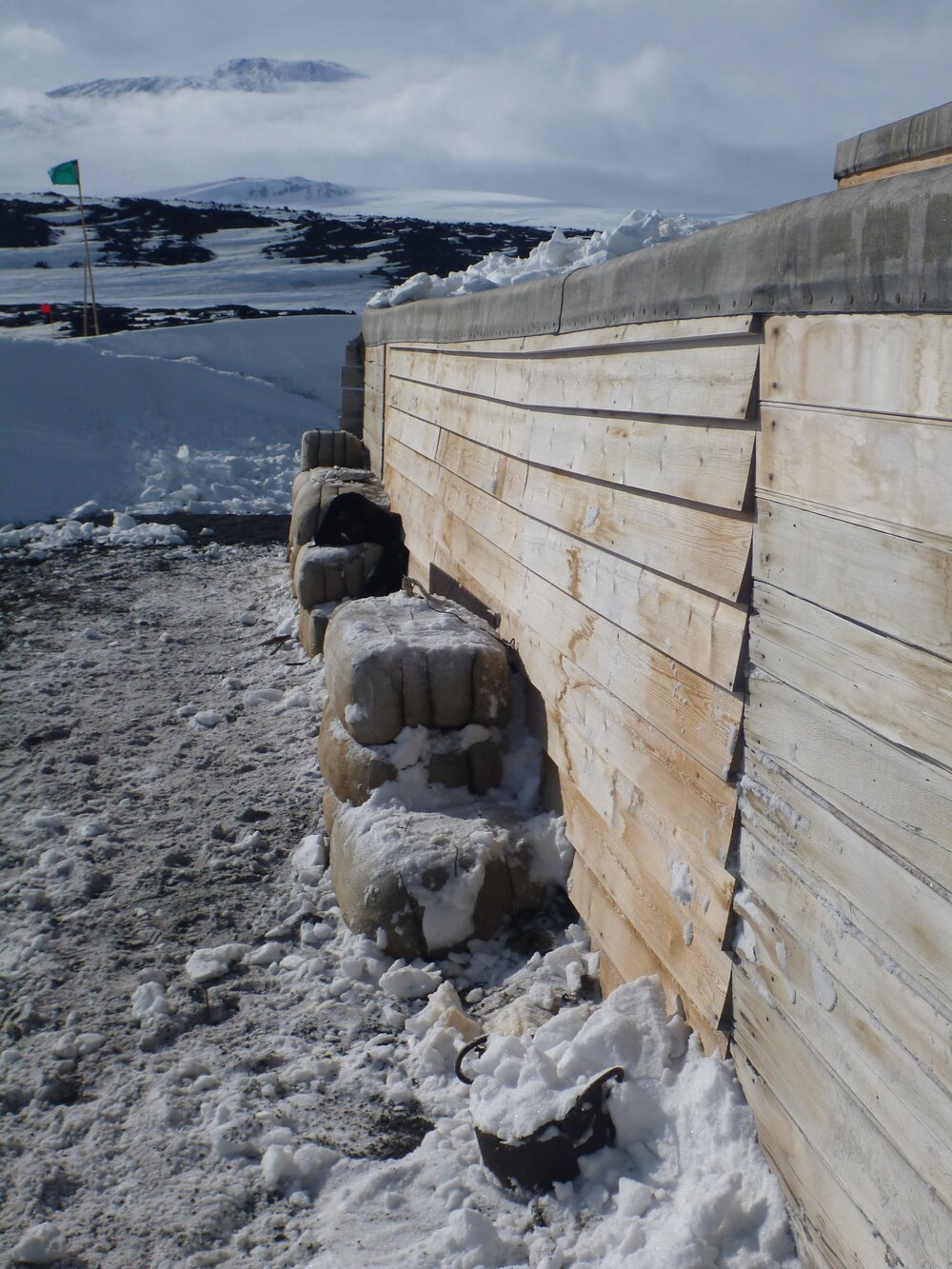 Fodder bales at Scott 'Terra Nova' hut