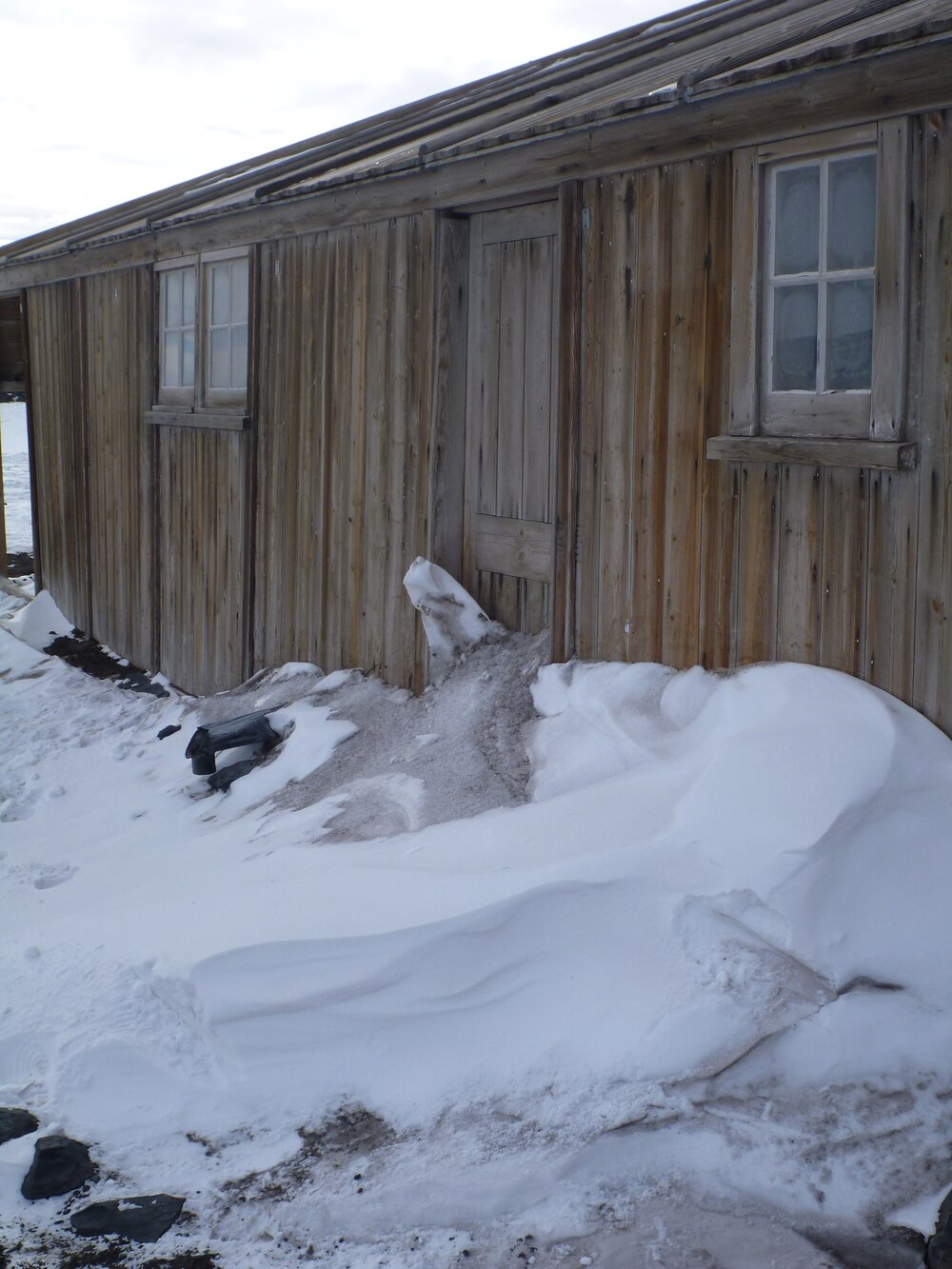 West wall, Scott's 'Discovery' hut