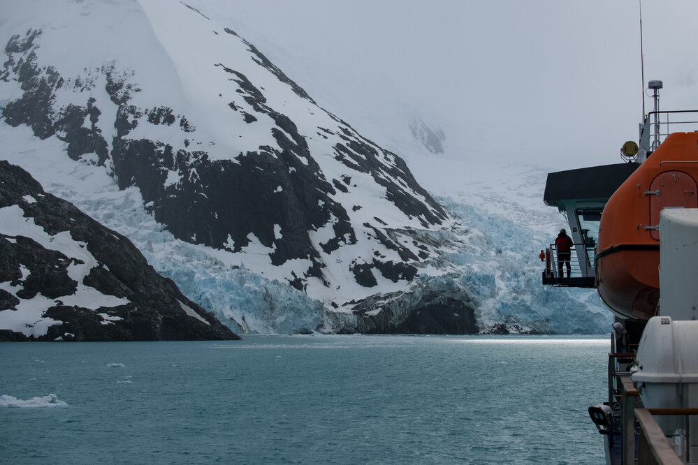 The 'Magellan Explorer' at Drygalski Fjord, South Georgia