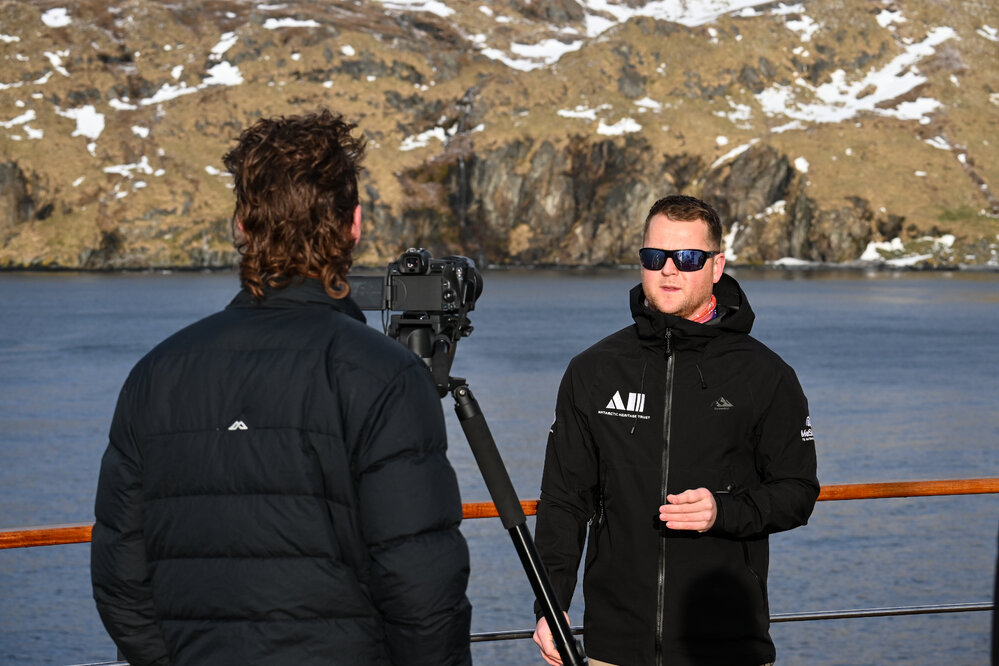 Inspiring Explorer Cole Yeoman filming in Godthul
