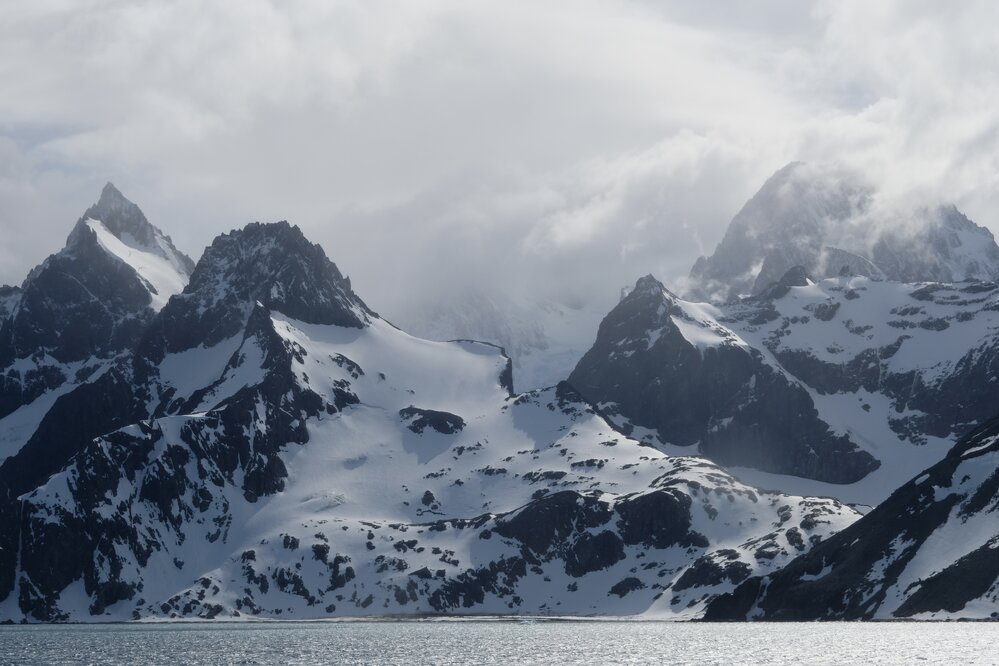 South Georgia mountains, Drygalski Fjord (001)