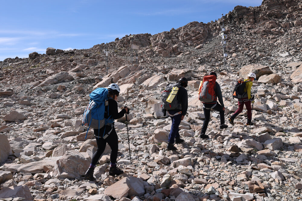 Climbing Mount Ollivier