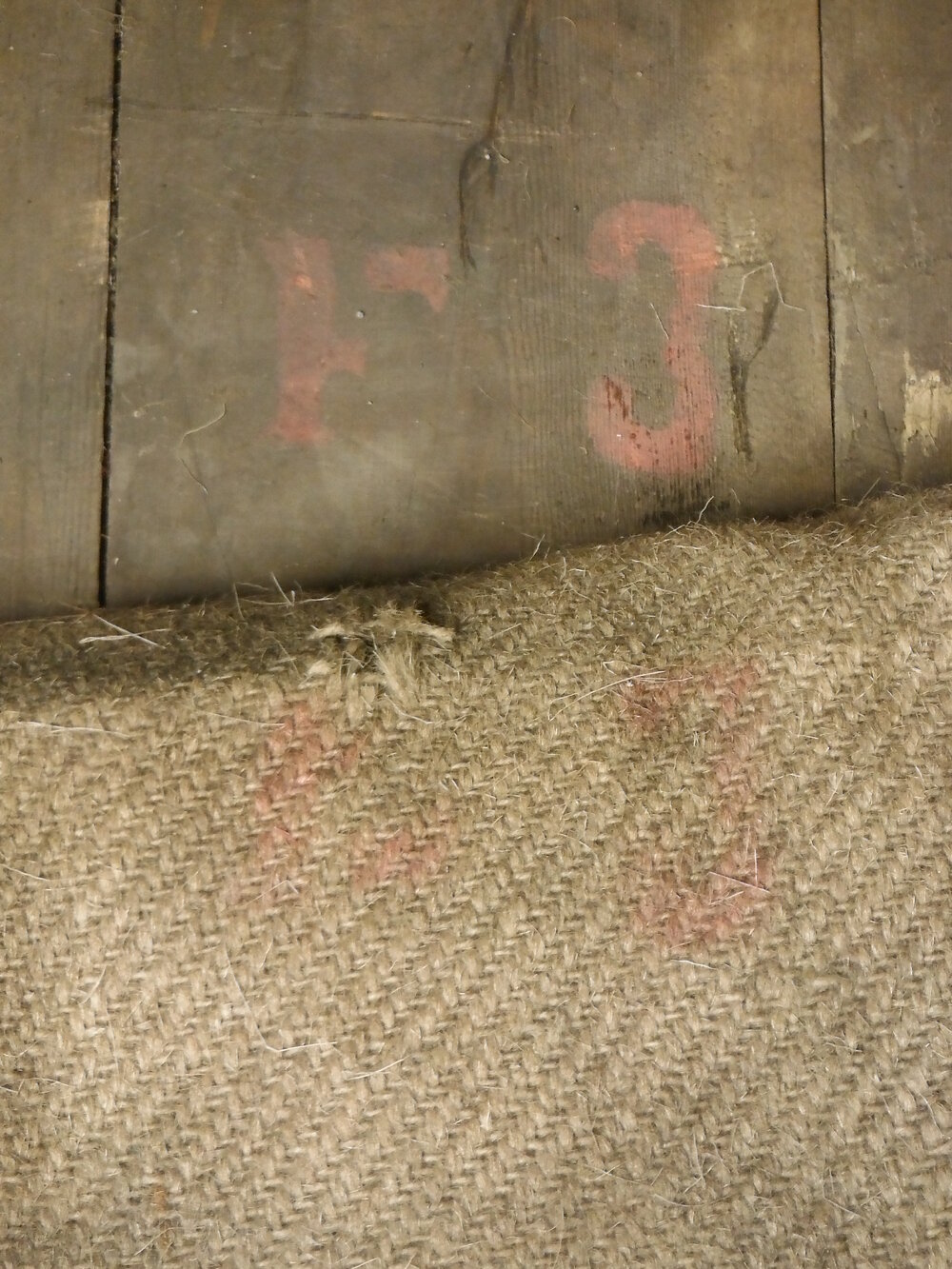 2014-15 Scott's 'Discovery' hut, textile detail