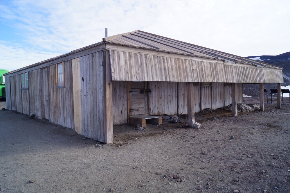 2014-15 Scott's 'Discovery' hut, South and West elevations