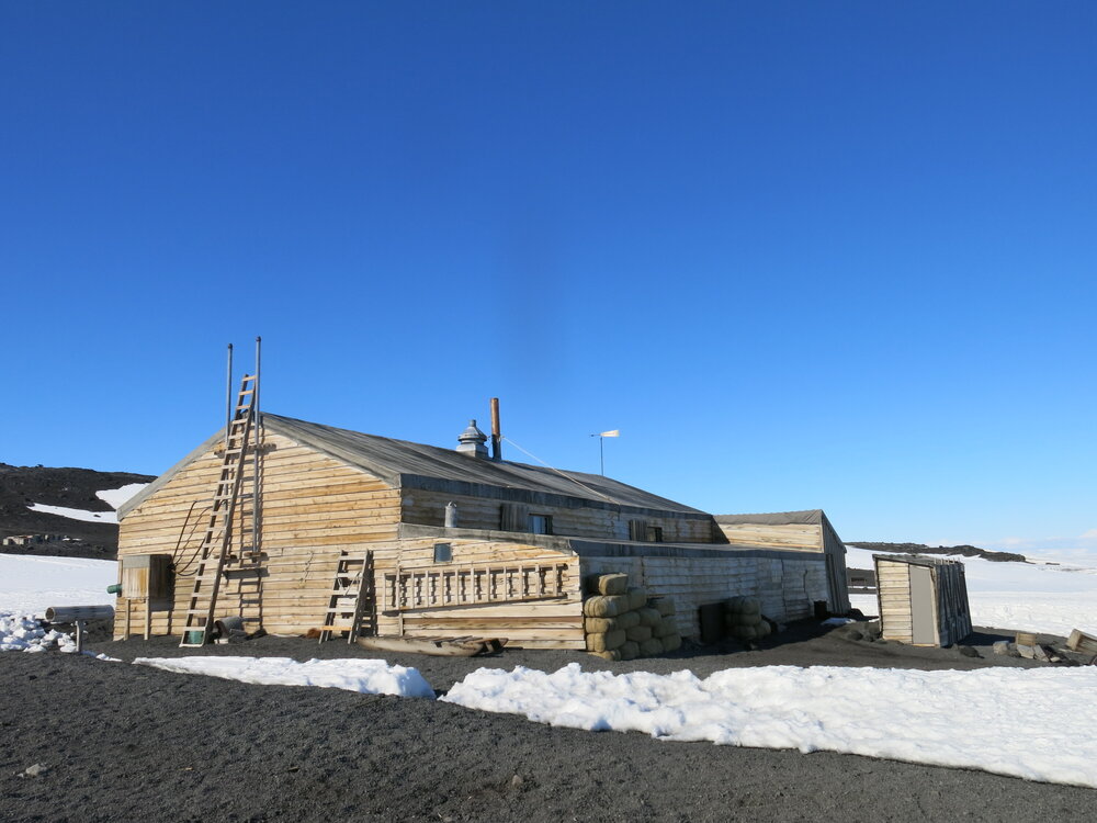 2014-15 Scott's 'Terra Nova' hut, North and East elevations