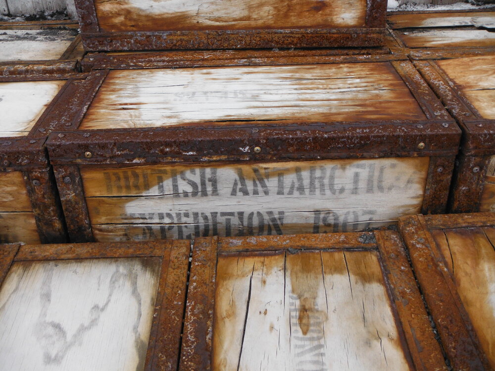 2014-15 Shackleton's 'Nimrod' hut, Venesta case detail
