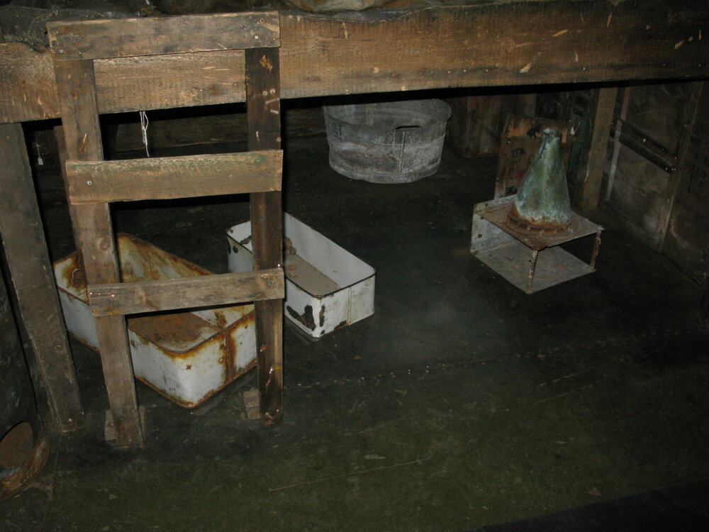 2010-11 Artefacts underneath Simpson's bunk inside Scott's 'Terra Nova' hut