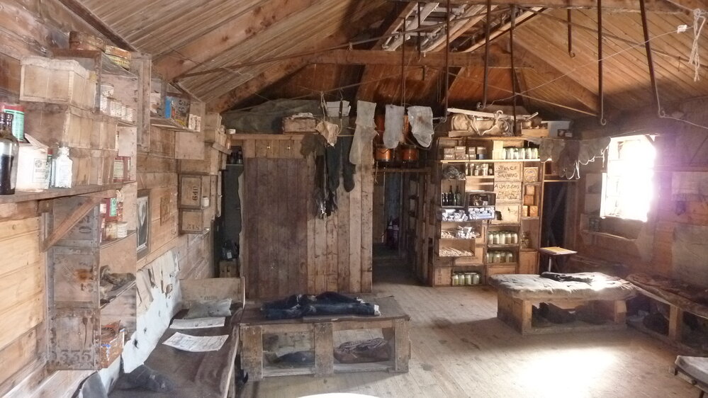 2010-11 Main space inside Shackleton's 'Nimrod' hut, Cape Royds (004)