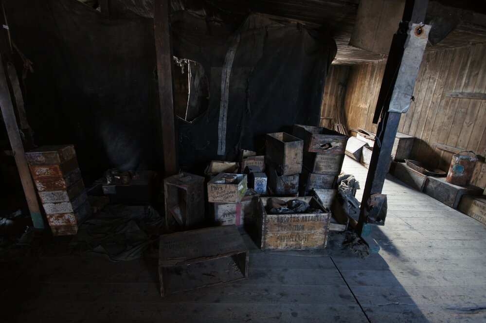 Main space in Scott's 'Discovery' hut