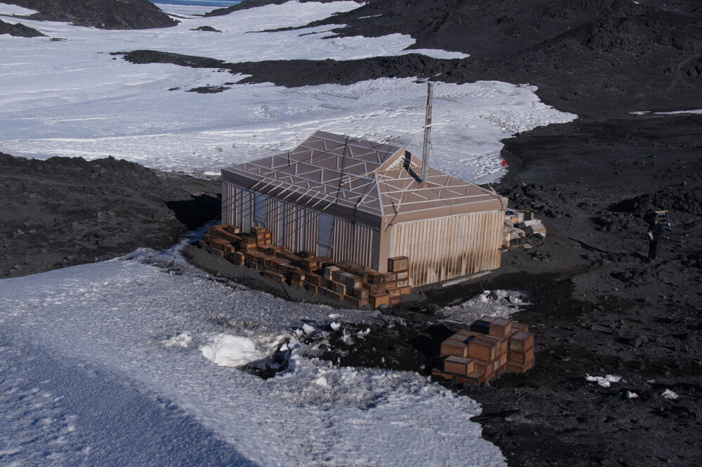 Shackleton's 'Nimrod' hut, southeast elevation (002)
