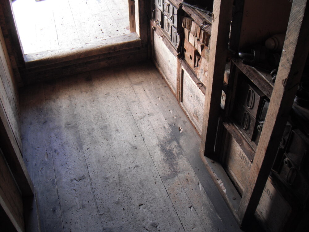 Floor of Shackleton's 'Nimrod' hut porch