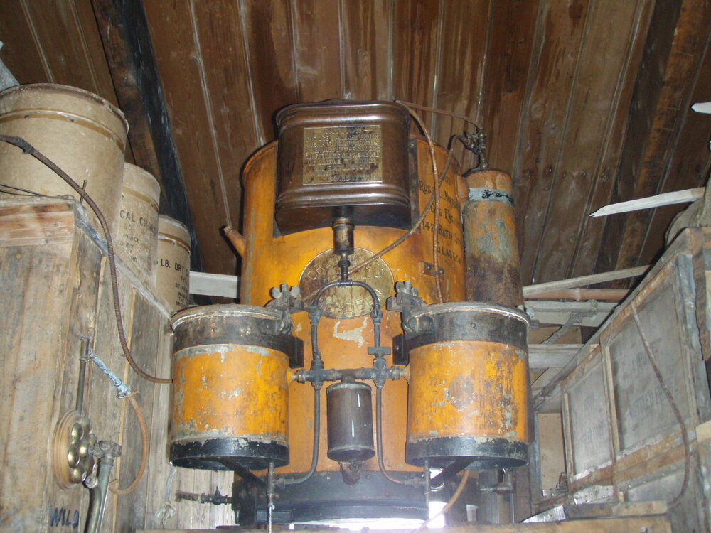 Acetylene generator, Shackleton's 'Nimrod' hut