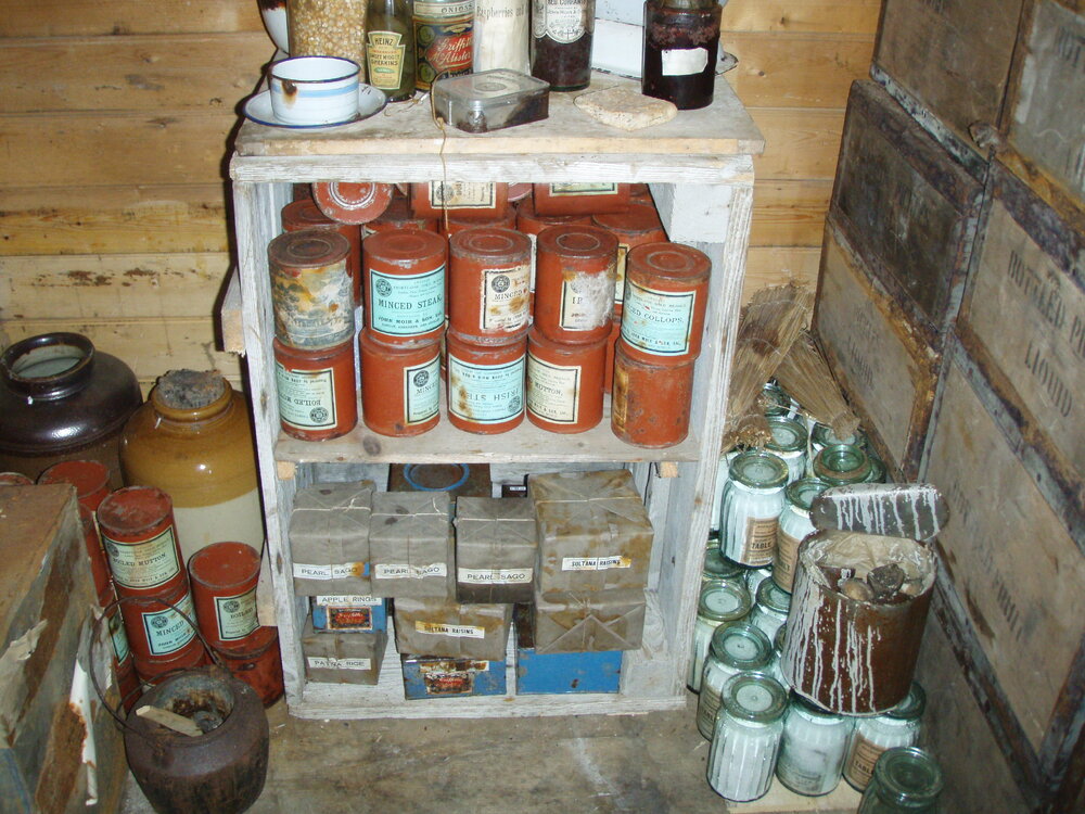 Food stores, Shackleton's 'Nimrod' hut