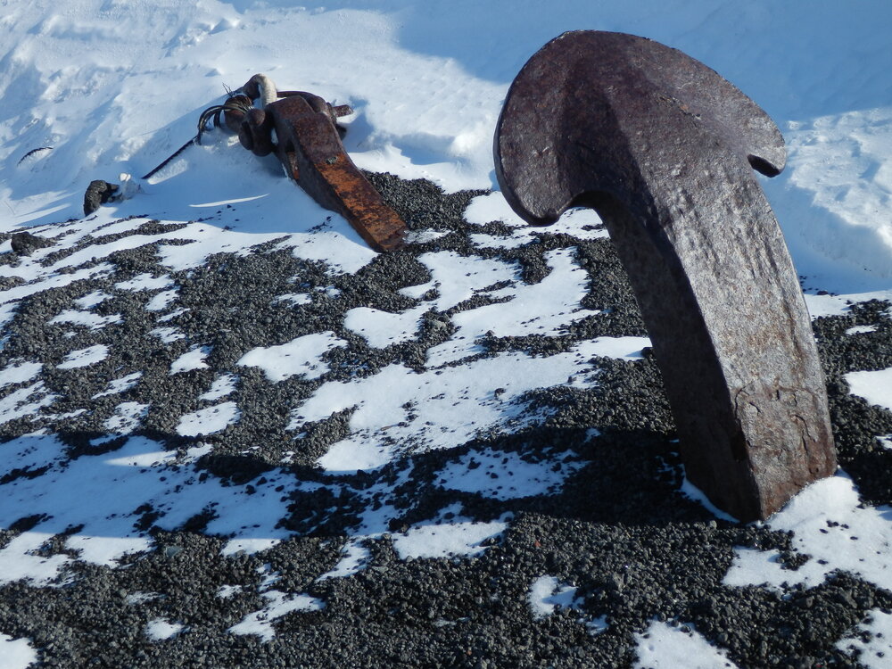 SS 'Aurora' anchor at Cape Evans