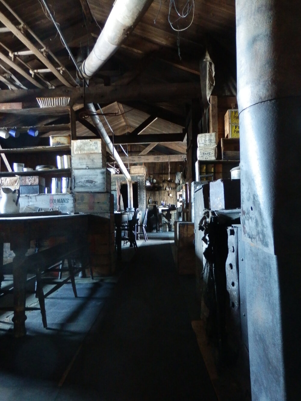 Wardroom looking east, Scott's 'Terra Nova' hut (001)