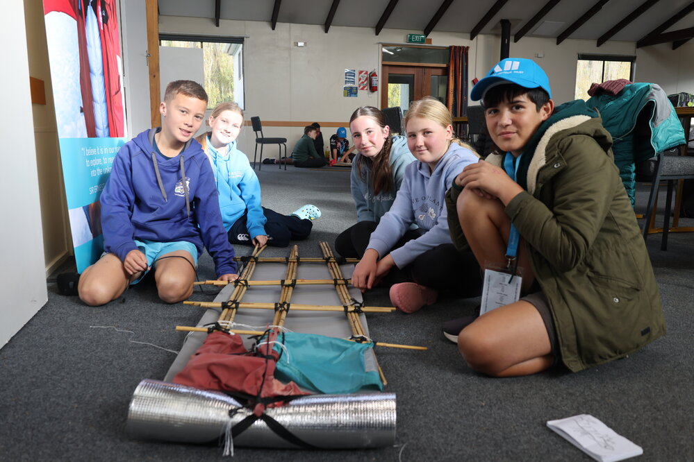 Young Inspiring Explorers with their completed sledge (004)