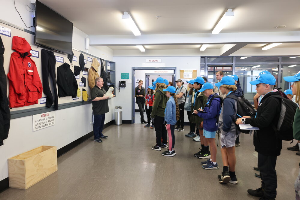 Young Inspiring Explorers tour the USAP warehouse (002)
