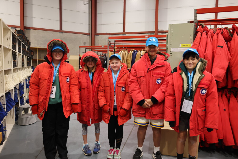 Young Inspiring Explorers wearing USAP gear (001)