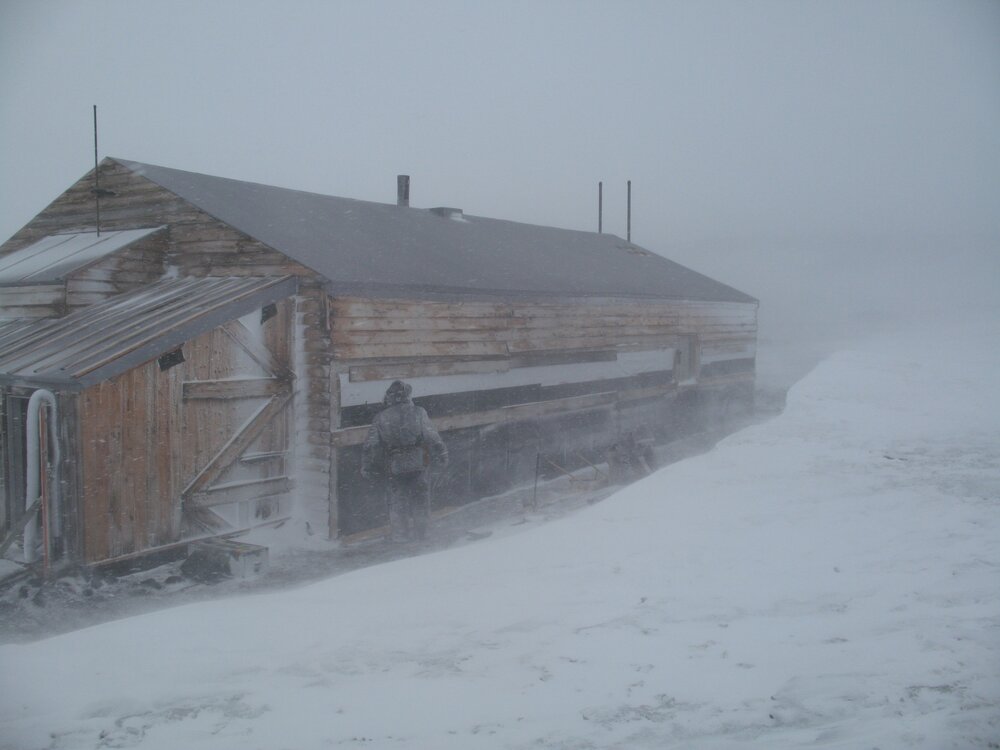 Snow storm during cladding repairs