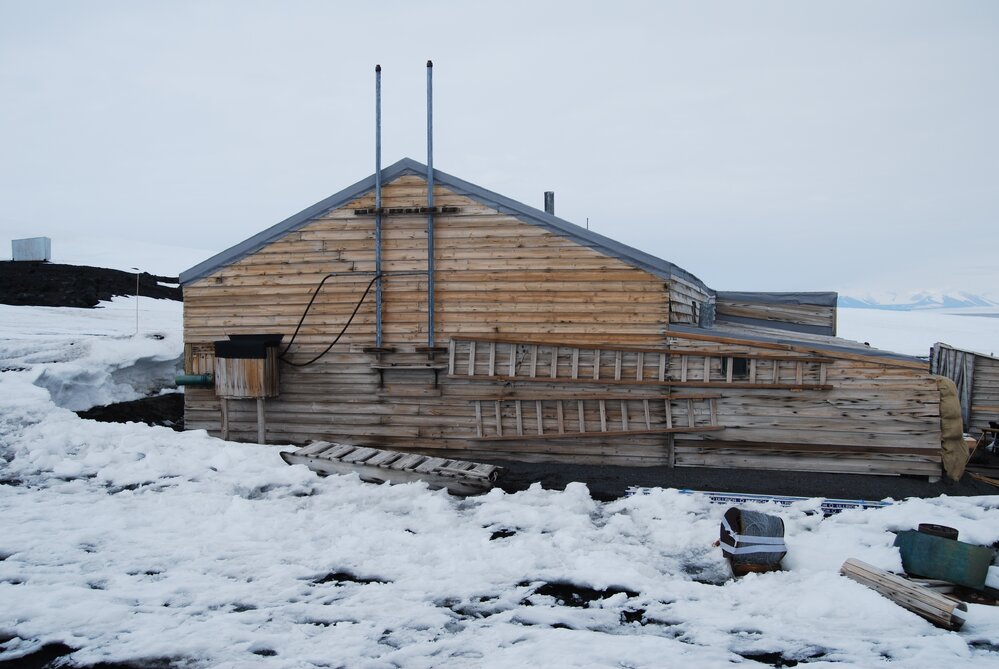 East elevation, Scott's 'Terra Nova' hut