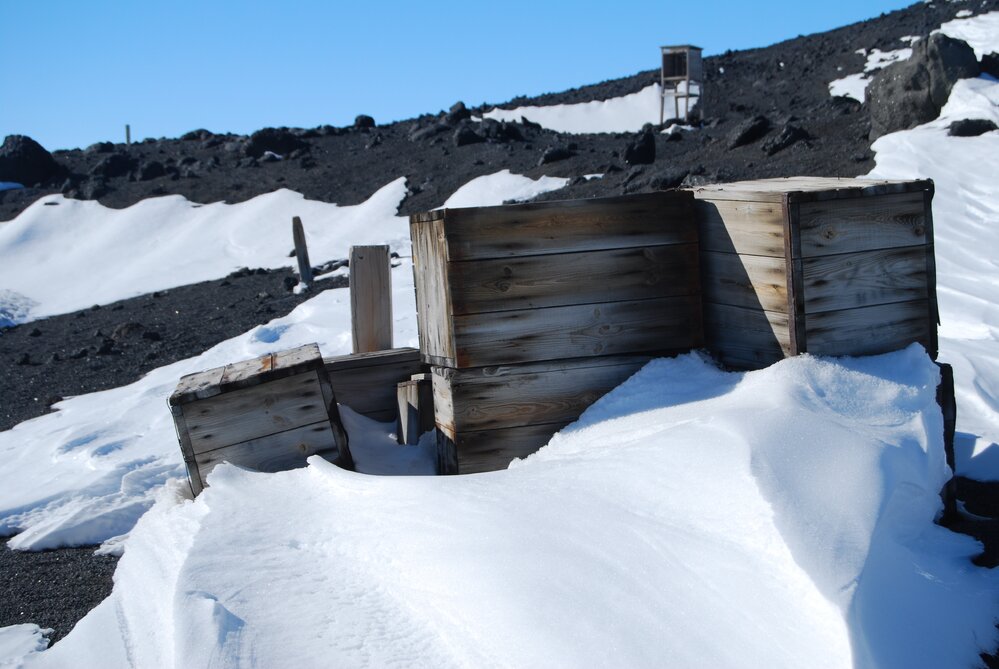 Fuel Cache at Cape Evans