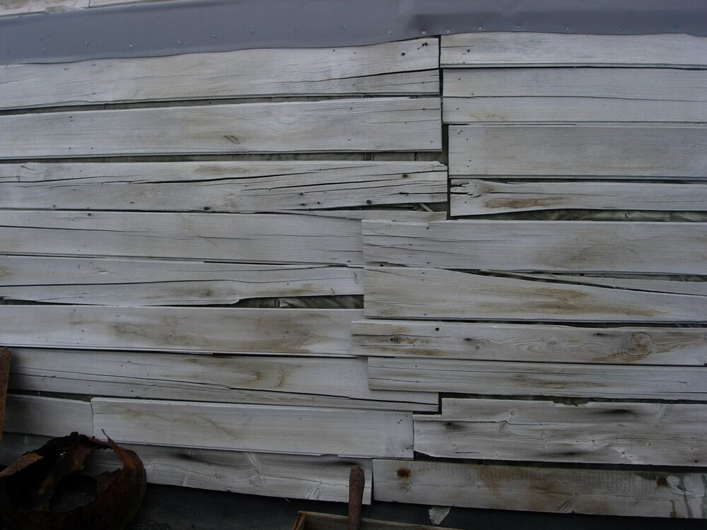 Detail of stable wall cladding, Scott's 'Terra Nova' hut (003)