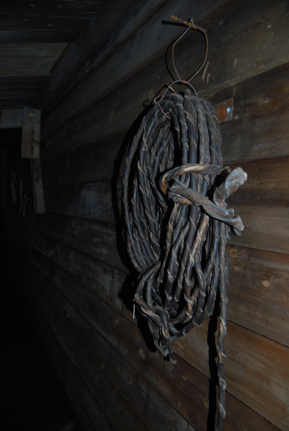 Leather rope in stable, Scott's 'Terra Nova' hut