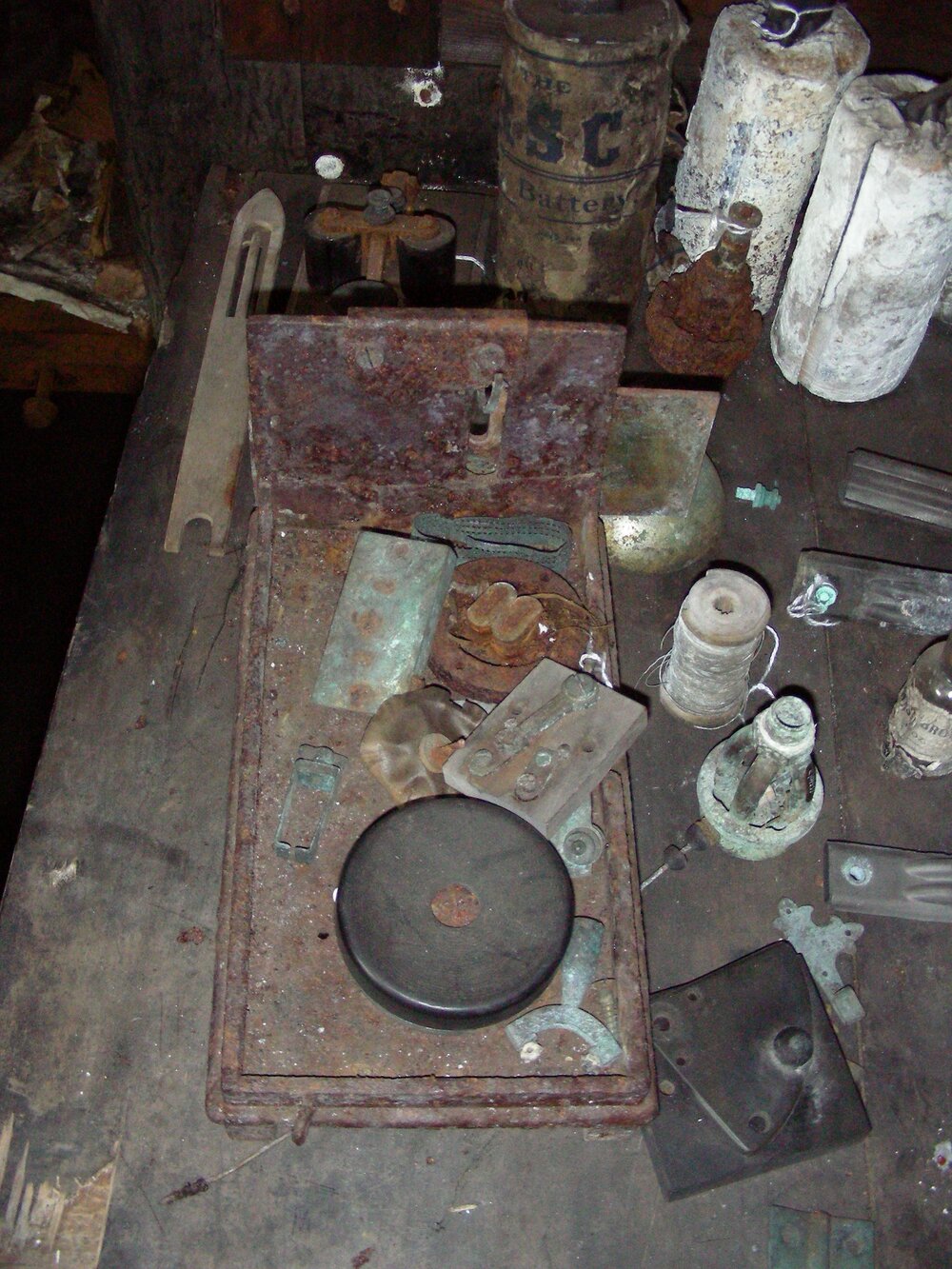 Communication equipment on Meares's table, Scott's&nbsp;'Terra Nova'&nbsp;hut (002)
