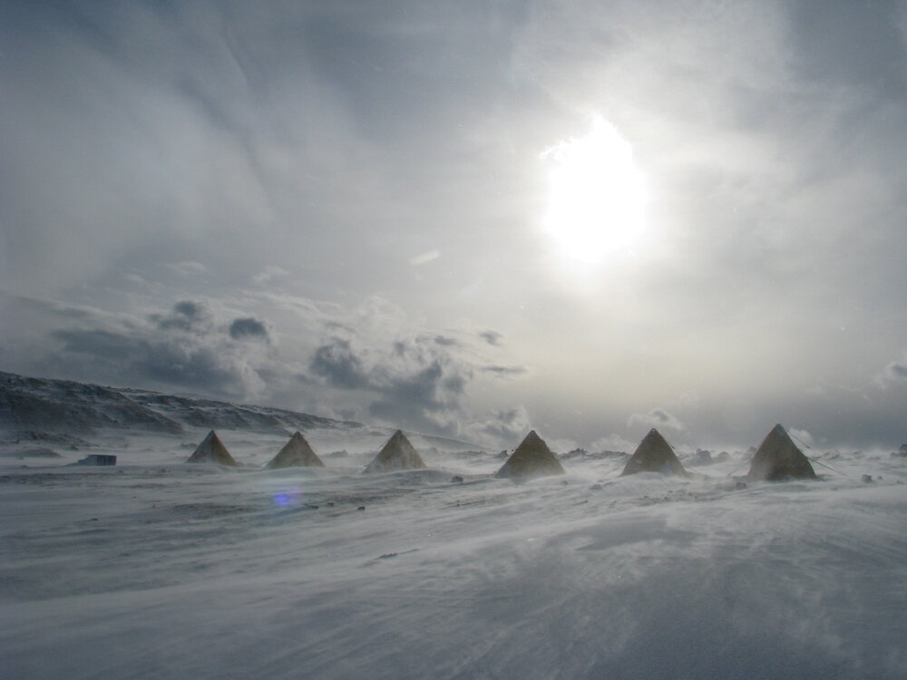 Scott Polar tents at Cape Evans