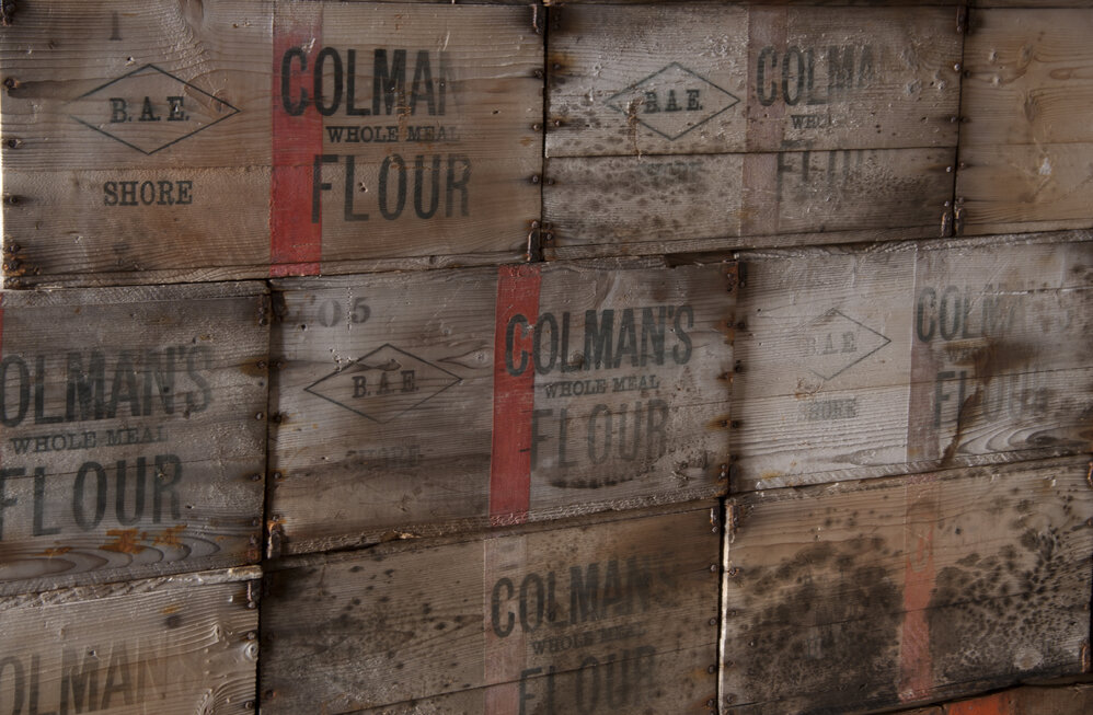 Coleman's' flour box bulkhead, Scott's 'Terra Nova' hut