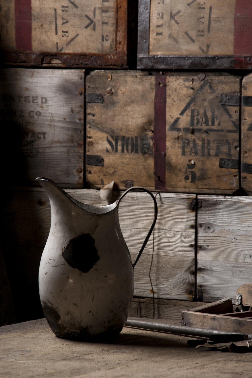 Jug on Messdeck table, Scott's 'Terra Nova' hut
