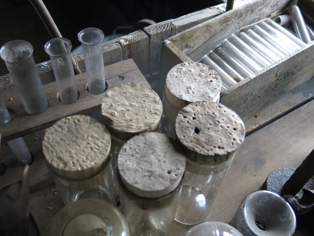 2014-15 Scott's 'Terra Nova' hut, interior, Biology area scientific equipment