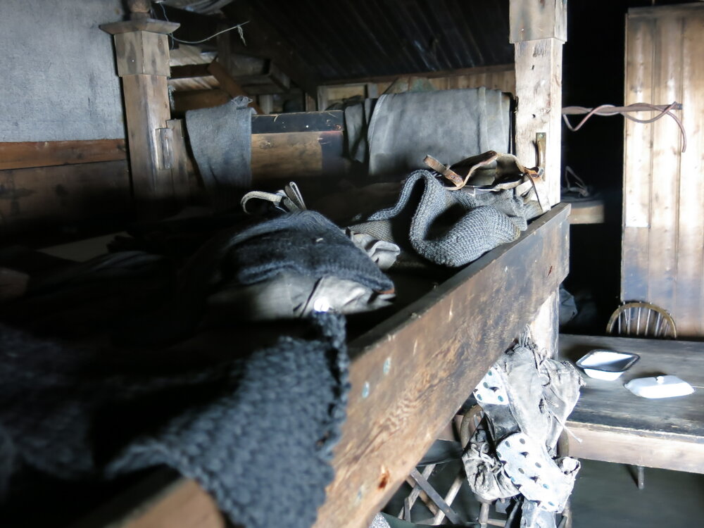 2014-15 Scott's 'Terra Nova' hut, interior, Biology area bunk