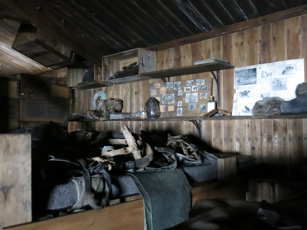 2014-15 Scott's 'Terra Nova' hut, interior, The Tenements