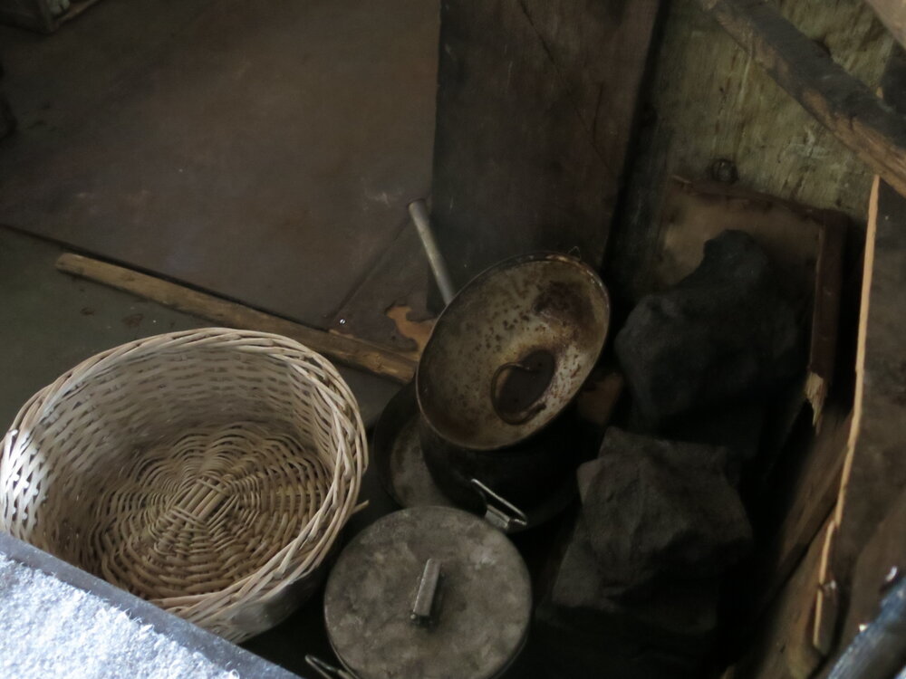 2014-15 Scott's 'Terra Nova' hut, interior, Galley artefacts