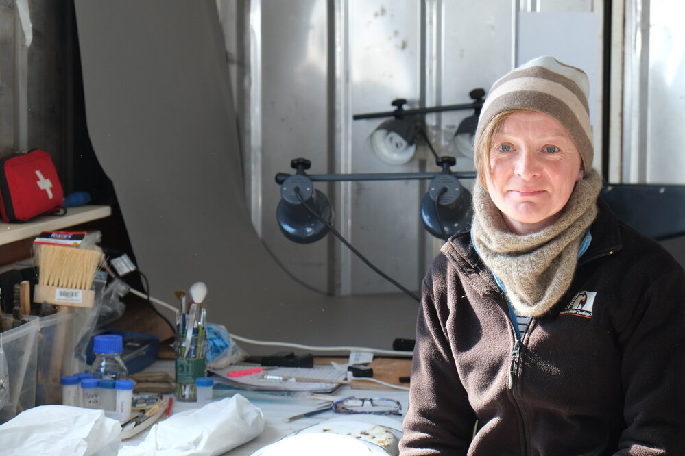 2014-15 Cape Evans field camp, AHT's Nicole Stewart