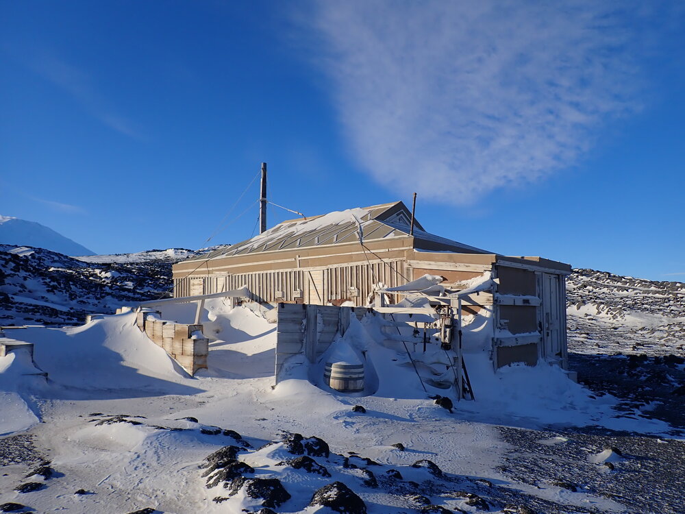 2021 Shackleton's 'Nimrod' hut inspection, exterior (010)