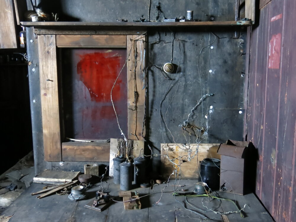 2014-15 Scott's 'Terra Nova' hut artefact monitoring, fixtures and fittings, make and mend corner (008)