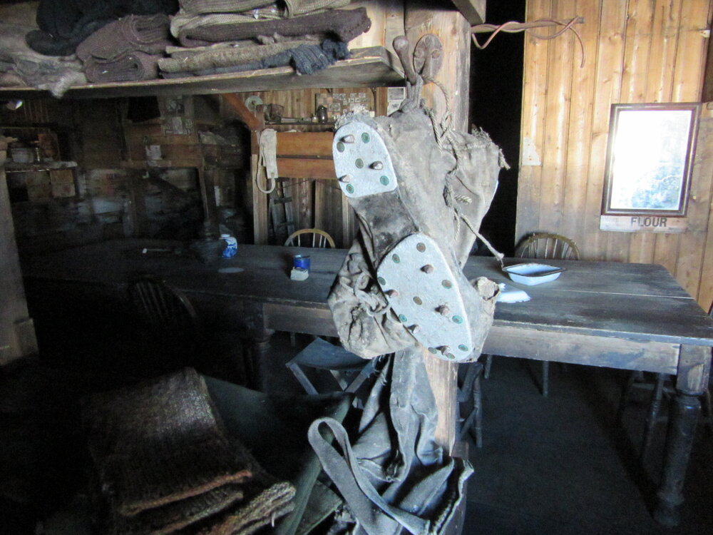 Crampon boots, Scott's 'Terra Nova' hut 