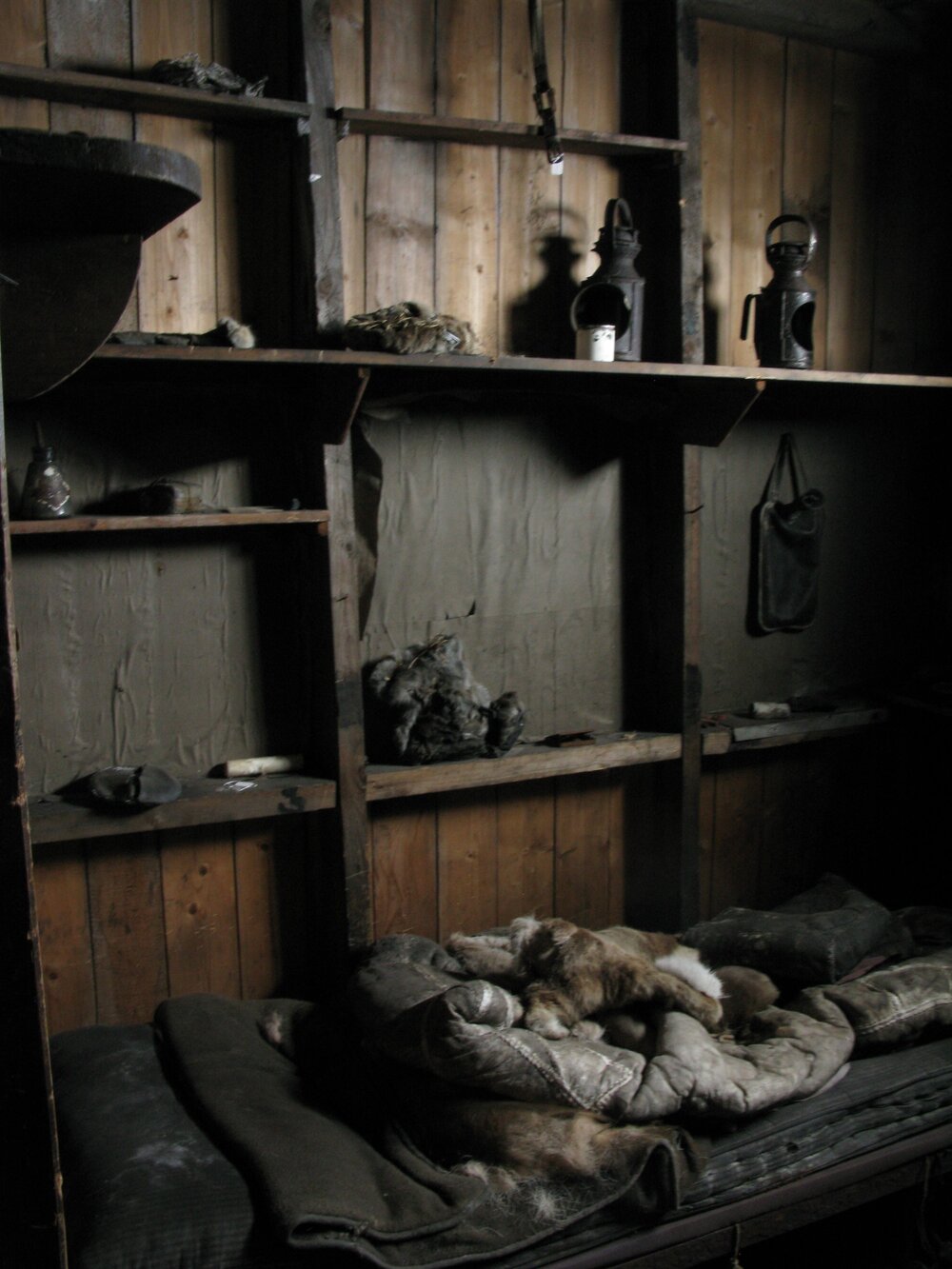 2010-11 Artefacts in Scott's Cubicle inside Scott's 'Terra Nova' hut, Cape Evans