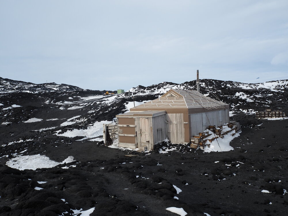 Southwest elevation, Shackleton's 'Nimrod' hut 